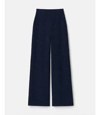 Lafayette 148 Rosette Jacquard Thames Wide-Leg Pants