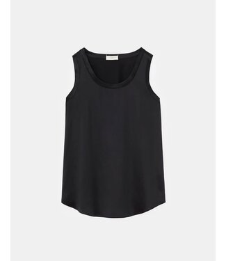 Lafayette 148 Silk Charmeuse Reversible Perla Blouse - Black