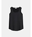 Lafayette 148 Silk Charmeuse Reversible Perla Blouse - Black