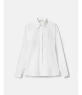 Lafayette 148 Organic Cotton Bridgehampton Shirt with Pintuck Back