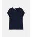 Lafayette 148 Rosette Jacquard Short Sleeve Blouse