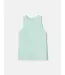 Lafayette 148 Cotton Rib Racerback Tank - Aurora Green