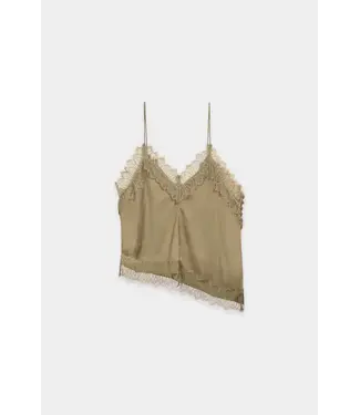 Satin Lingerie Top - Salbei