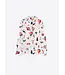 VILAGALLO White Silk Shirt with Cupid Print