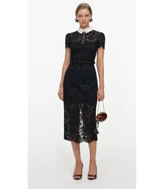 SELF-PORTRAIT Lace Collar Dress