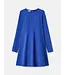 Lafayette 148 Long-Sleeve Finesse Crepe Godet Mini Dress