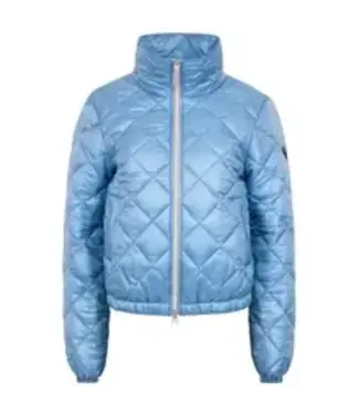 ELEVEN ELFS Stella Lightweight Diamond Stitch Bomber Jacket