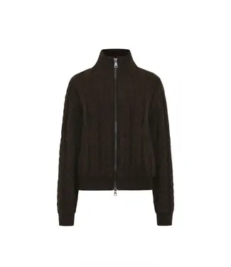 ELEVEN ELFS Mia Cable-Knit Bomber Jacket