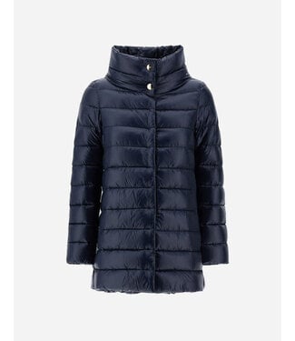 HERNO Amelia Nylon Ultralight Trench Coat - Navy Blue