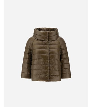 HERNO Sofia Nylon Ultralight Coat - Army Green