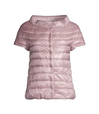 HERNO Emilia Nylon Ultralight Short-Sleeve Coat - Medium Pink