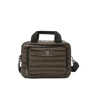 THINK ROYLN Stowaway Toiletry Case - Glossy Chocolate