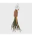 MY BOB Fringe Key Chain - Olive/Mustard/Brown