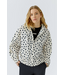 OUI White & Black Polkadot Coat