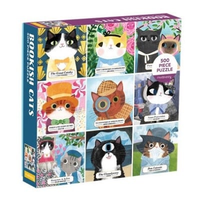 Mudpuppy mudpuppy Bookish Cats (500pc puzzle)