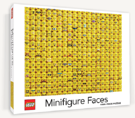 Chronicle Books Lego Minifigure Faces  1000 piece puzzle