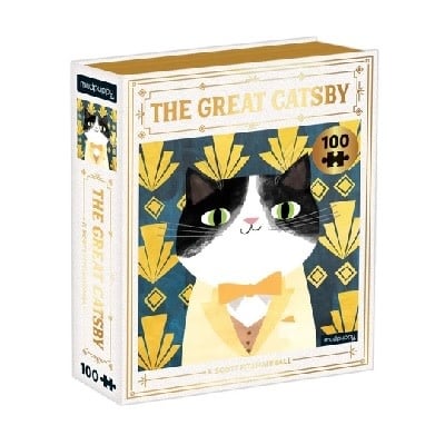 Mudpuppy Bookish Cats 100 piece puzzles - The Great Catsby