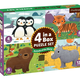 Mudpuppy mudpuppy 4-in-a-box puzzles set - Animals of the World