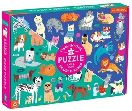 Mudpuppy Mudpuppy Cats & Dogs (100pc double-sided puzzle)