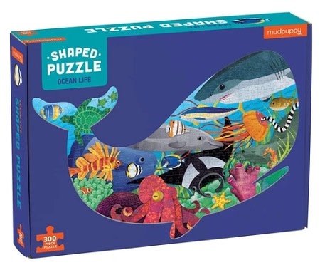 Mudpuppy Ocean Life (shaped puzzle)