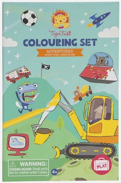 Tiger Tribe Adventures Coloring set 4+