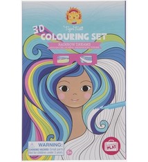 Tiger Tribe Rainbow Dreams 3D Colouring Set 5+
