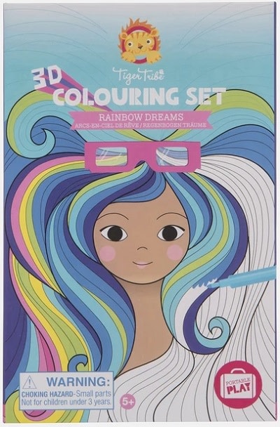 Tiger Tribe Rainbow Dreams 3D Colouring Set 5+
