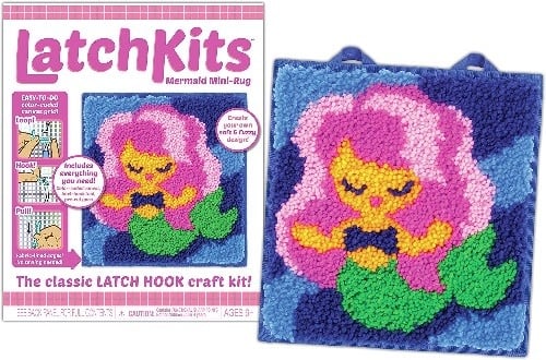 LatchKits Mermaid Mini-Rug kit 6+ - Hintonburg Kids