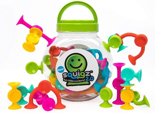 Fat Brain Toys squigz 2.0 (36 pieces) by Fat Brain Toys 3+