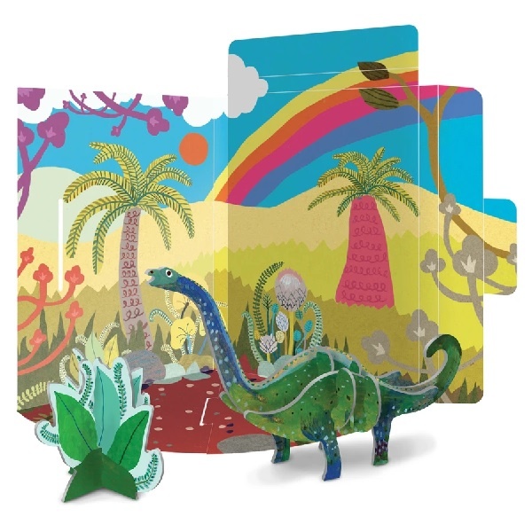 eeboo eeboo Glow In The Dark 3D Dinosaurs 5+