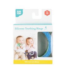 Bumkins Bumkins Silicone Teething Rings 4-pack (3m+)