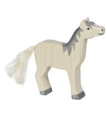 Holztiger Holztiger Horse, Head Raised, Grey Mane 80360