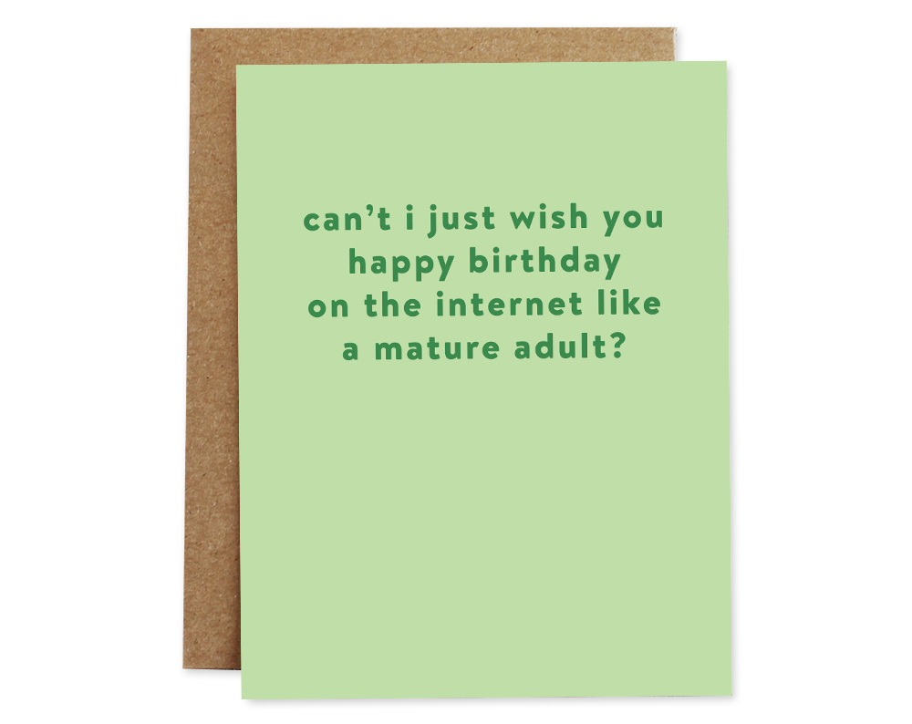 Rhubarb Paper Co. Can't I just wish you a happy birthday...