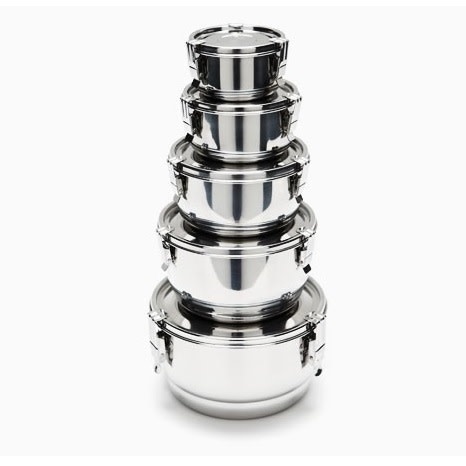 Onyx Onyx 3-clip  Leakproof Stainless Steel Food Storage Containers