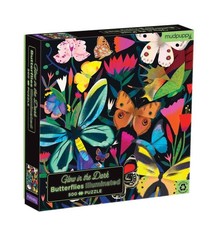 Mudpuppy mudpuppy Butterflies Illustrated (500pc puzzle) Glow in the Dark