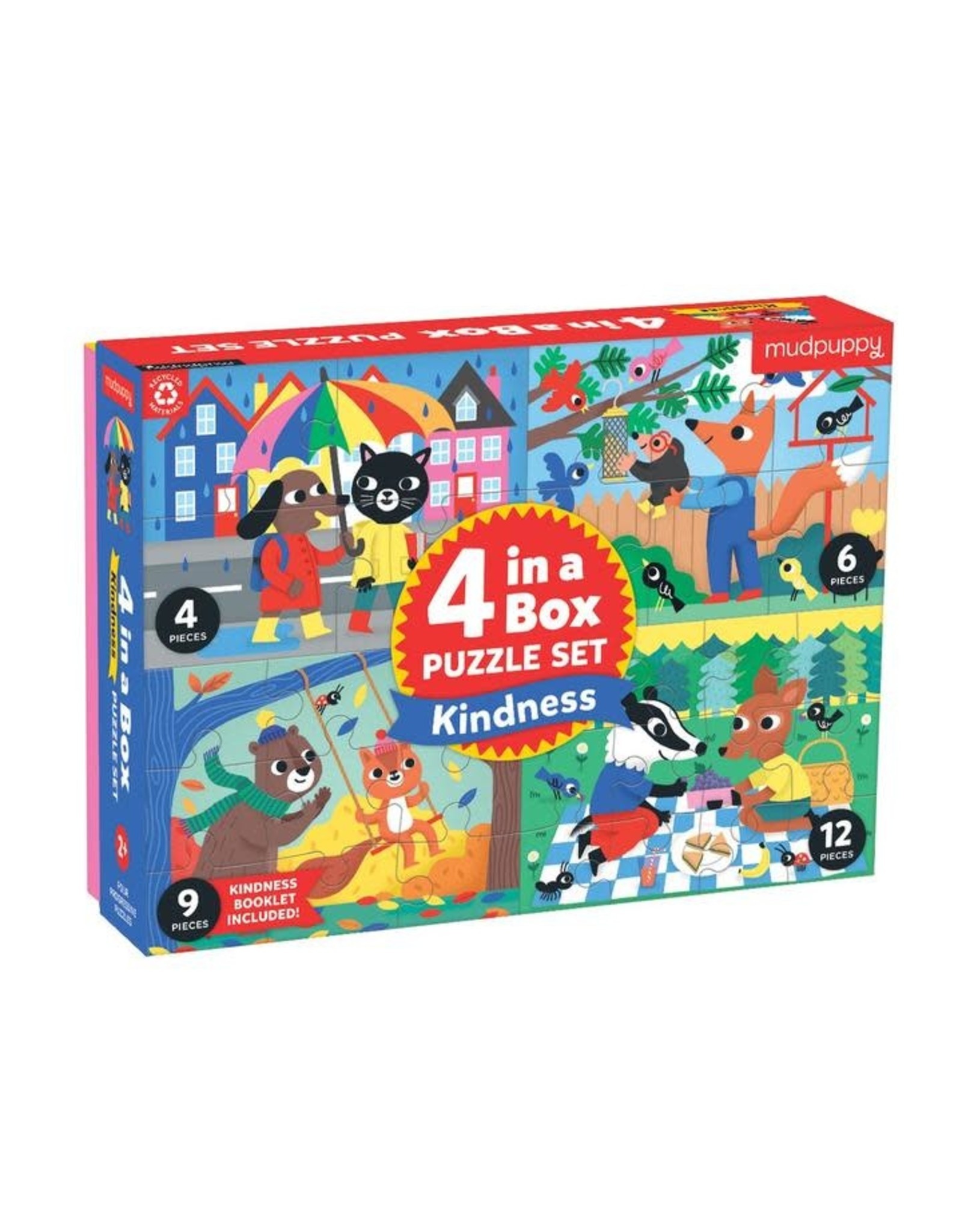 Mudpuppy mudpuppy 4 in a Box Puzzle Set