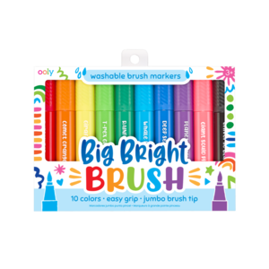 OOLY Big Bright Brush Markers - 10 pack (3+)