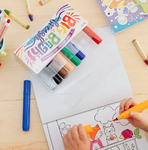 OOLY Big Bright Brush Markers - 10 pack (3+)