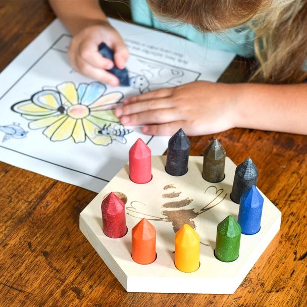 Beeswax Crayon Caddy