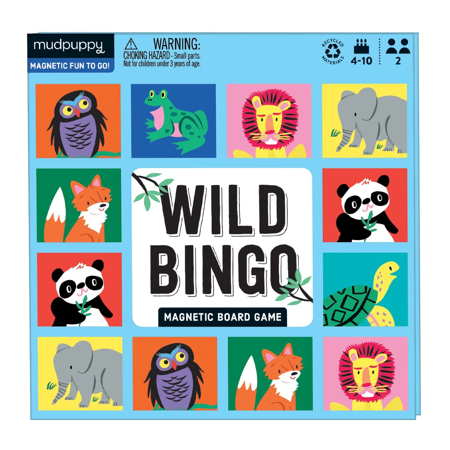 Mudpuppy Wild Bingo Magnetic Board Game (4+)
