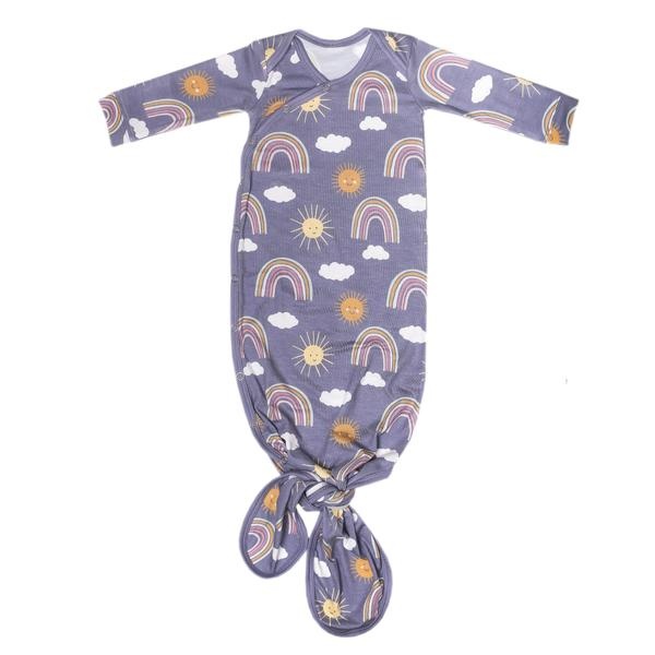 Copper Pearl Copper Pearl Knotted Kimono Gown (0-3 months)