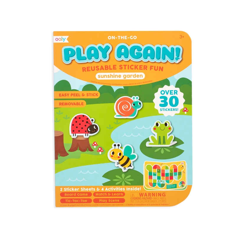 OOLY Play Again on-the-go Reusable Sticker Fun