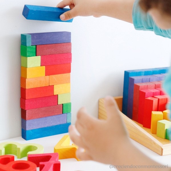 Grimm’s Stepped Counting Blocks - 100 pcs (4+)