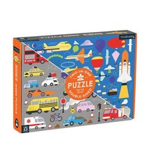 Mudpuppy Mudpuppy On the Move (100pc double-sided puzzle)