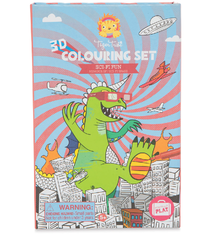 Tiger Tribe Sci-Fi Fun 3D Colouring Set (5+)