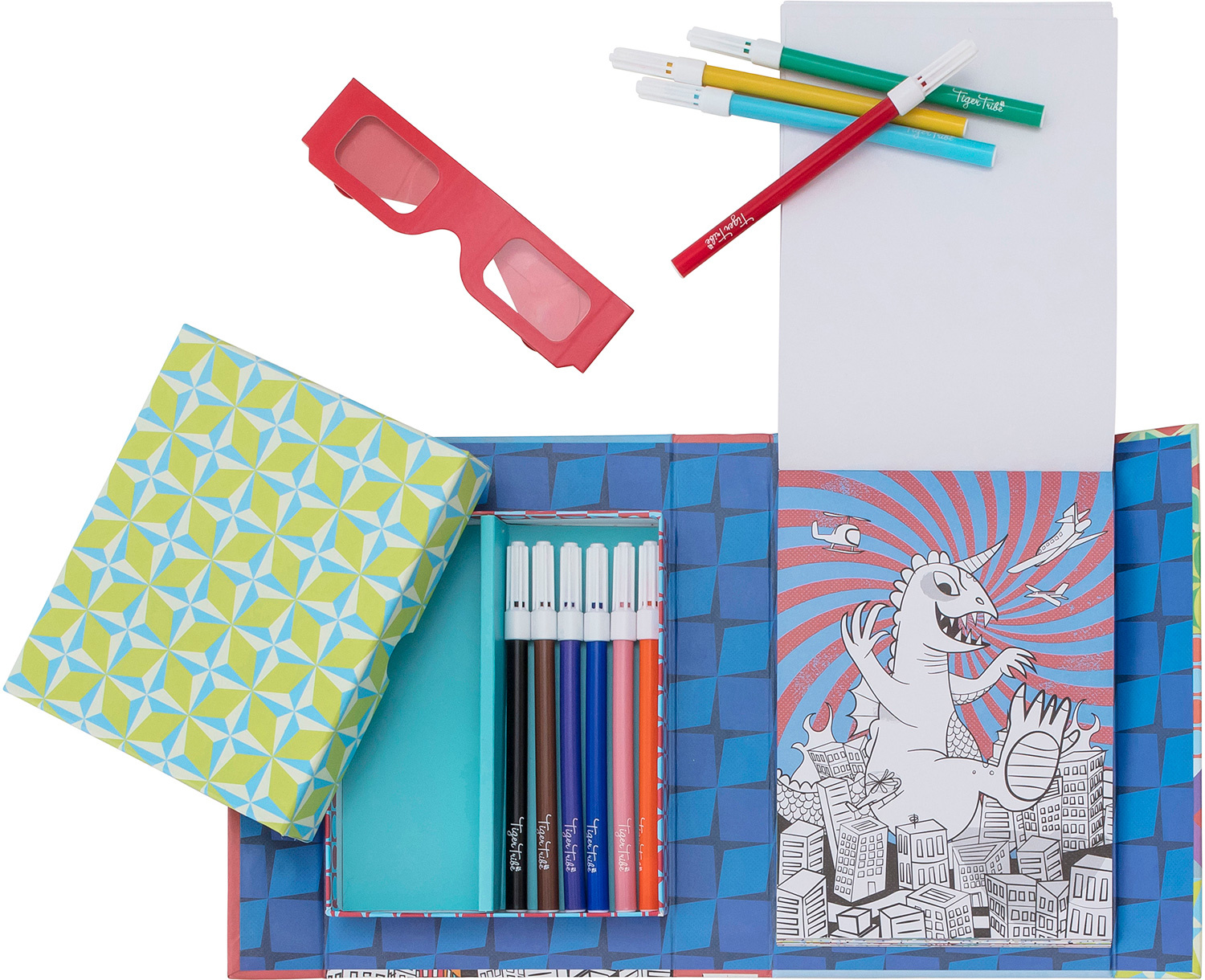 Tiger Tribe Sci-Fi Fun 3D Colouring Set (5+)