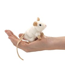 Folkmanis Mini White Mouse
