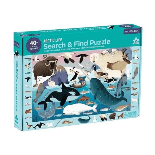 Mudpuppy mudpuppy Arctic Life search and find  (64pc puzzle) 4+