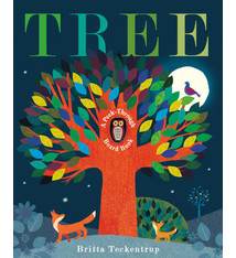 Tree: A Peek-Through Board Book by Britta Teckentrup (ages 0-3)