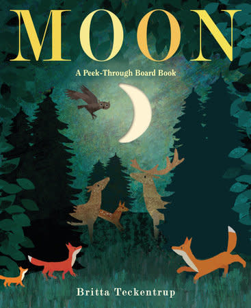 Moon: A Peek-Through Board Book by Britta Teckentrup (ages 0-3)